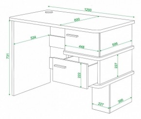 Стол письменный Домино СД-15С в Ялуторовске - yalutorovsk.mebel24.online | фото 3