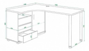 Стол письменный Домино СР-145СМ в Ялуторовске - yalutorovsk.mebel24.online | фото 5