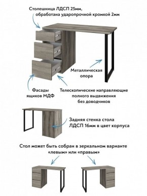 Стол письменный Эконом стандарт С-401 в Ялуторовске - yalutorovsk.mebel24.online | фото 6