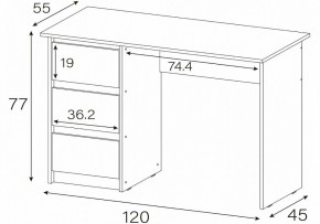 Стол письменный Идена в Ялуторовске - yalutorovsk.mebel24.online | фото 4