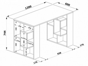 Стол письменный СПм-15 в Ялуторовске - yalutorovsk.mebel24.online | фото 3
