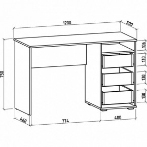 Стол письменный Тунис-3 в Ялуторовске - yalutorovsk.mebel24.online | фото 2