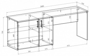 Стол письменный Виктория ВИ-13 в Ялуторовске - yalutorovsk.mebel24.online | фото 4