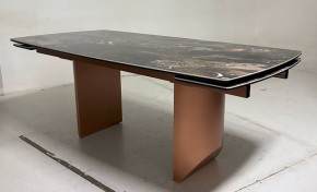 Стол ПУАНТО 200 TITANIUM LAWA NERO, керамика / МЕДЬ каркас М-City в Ялуторовске - yalutorovsk.mebel24.online | фото 3