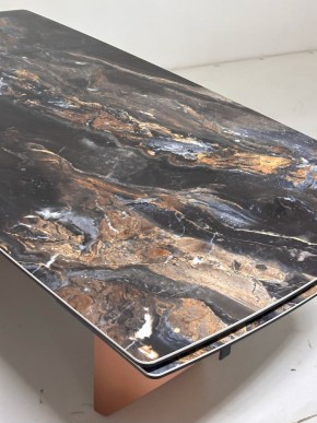 Стол ПУАНТО 200 TITANIUM LAWA NERO, керамика / МЕДЬ каркас М-City в Ялуторовске - yalutorovsk.mebel24.online | фото 6