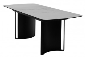 Стол RASMUS 160 TL-45 Белый мрамор, испанская керамика / черный каркас, ®DISAUR в Ялуторовске - yalutorovsk.mebel24.online | фото 4