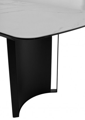 Стол RASMUS 160 TL-45 Белый мрамор, испанская керамика / черный каркас, ®DISAUR в Ялуторовске - yalutorovsk.mebel24.online | фото 7