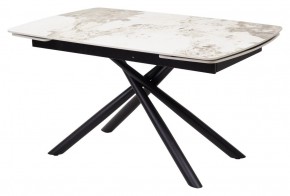 Стол RIVOLI 140 GLOSS LUXURY PANDORA SOLID CERAMIC / BLACK, ®DISAUR в Ялуторовске - yalutorovsk.mebel24.online | фото 1