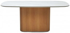 Стол TAMPA 180 цвет БЕЛЫЙ МРАМОР M326, керамика / Каркас OAK, ®DISAUR в Ялуторовске - yalutorovsk.mebel24.online | фото 9