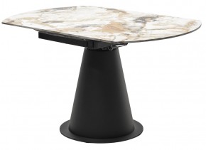 Стол TERAMO 135 GLOSS GRAND JADE SOLID CERAMIC, керамика, поворотн.механизм / Черный каркас, ®DISAUR в Ялуторовске - yalutorovsk.mebel24.online | фото 10