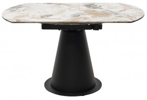 Стол TERAMO 135 GLOSS GRAND JADE SOLID CERAMIC, керамика, поворотн.механизм / Черный каркас, ®DISAUR в Ялуторовске - yalutorovsk.mebel24.online | фото 16