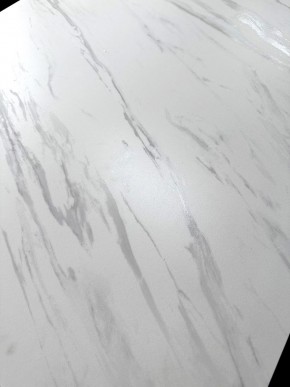 Стол VASTO 180 MARBLES KL-99 Белый мрамор матовый, итальянская керамика/ черный каркас, ®DISAUR в Ялуторовске - yalutorovsk.mebel24.online | фото 3