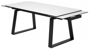 Стол VASTO 180 MARBLES KL-99 Белый мрамор матовый, итальянская керамика/ черный каркас, ®DISAUR в Ялуторовске - yalutorovsk.mebel24.online | фото 6