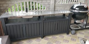 Столик для барбекю 415 Л (Unity Chef 415 L) графит в Ялуторовске - yalutorovsk.mebel24.online | фото 1