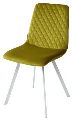 Стул DAIQUIRI BLUVEL-75 OLIVA / белый каркас, велюр М-City в Ялуторовске - yalutorovsk.mebel24.online | фото 1