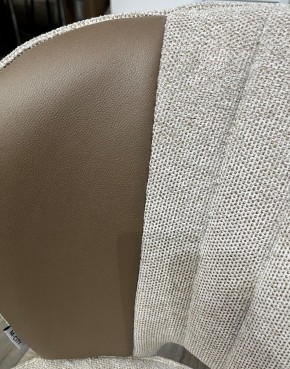 Стул HERMES WZ2042-02 светло-бежевый фактурный велюр/ HK017-31 серо-коричневый PU, М-City в Ялуторовске - yalutorovsk.mebel24.online | фото 2