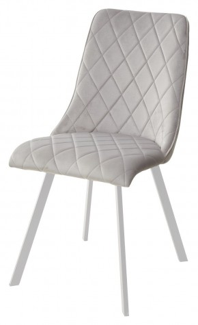 Стул TYCOON BLUVEL-03 LIGHT GREY / белый каркас М-City в Ялуторовске - yalutorovsk.mebel24.online | фото 1