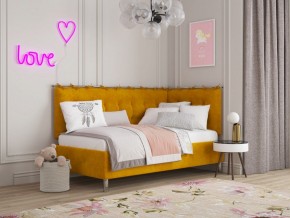 СВЕТЛАНА 3 Кровать угловая (Горчичный) в Ялуторовске - yalutorovsk.mebel24.online | фото