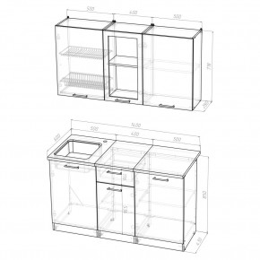 ТАТЬЯНА Кухонный гарнитур Медиум (1400 мм ) в Ялуторовске - yalutorovsk.mebel24.online | фото 2