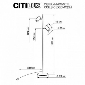 Торшер Citilux Twin CL809010N в Ялуторовске - yalutorovsk.mebel24.online | фото 5
