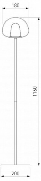 Торшер Eurosvet Twice 90327/1 черный в Ялуторовске - yalutorovsk.mebel24.online | фото