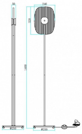 Торшер Maytoni Eclipse MOD152FL-L1BK в Ялуторовске - yalutorovsk.mebel24.online | фото 2