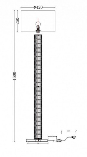 Торшер Maytoni Talento DIA008FL-01CH в Ялуторовске - yalutorovsk.mebel24.online | фото 6