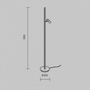 Торшер Maytoni Thin MOD395FL-L28BS3K в Ялуторовске - yalutorovsk.mebel24.online | фото 4