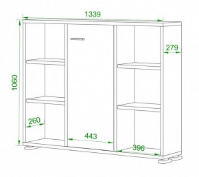 Тумба комбинированная Домино нельсон ПУ-60-2 в Ялуторовске - yalutorovsk.mebel24.online | фото 2