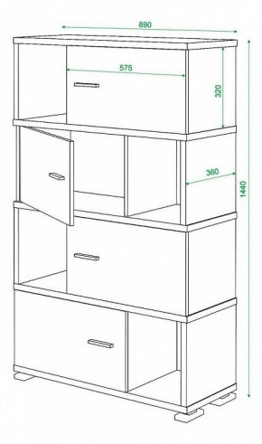 Тумба комбинированная Домино СБ-30/4 в Ялуторовске - yalutorovsk.mebel24.online | фото 3