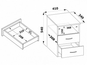 Тумба КТ-09.1 в Ялуторовске - yalutorovsk.mebel24.online | фото 2