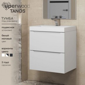 Тумба под раковину Uperwood Tanos 70 см, подвесная, белая матовая в Ялуторовске - yalutorovsk.mebel24.online | фото 5