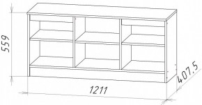 НИЦЦА-9 Тумба под ТВ (НЦ.09) в Ялуторовске - yalutorovsk.mebel24.online | фото 2