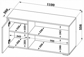 Тумба под ТВ Т-2 в Ялуторовске - yalutorovsk.mebel24.online | фото 7