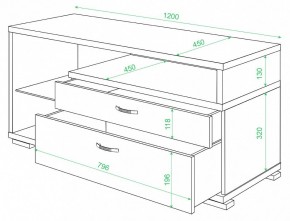 Тумба под ТВ ТК-10 М в Ялуторовске - yalutorovsk.mebel24.online | фото 2
