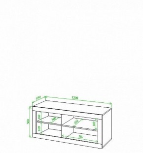 Тумба под ТВ Toivo Кон120 в Ялуторовске - yalutorovsk.mebel24.online | фото 2