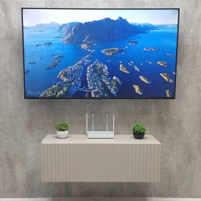 Тумба подвесная под ТВ LINES MTV3-MA 900 Бежевый (Леда-М 10.1.5) в Ялуторовске - yalutorovsk.mebel24.online | фото 3