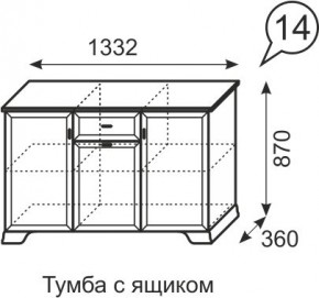 Тумба с ящиком Венеция 14 бодега в Ялуторовске - yalutorovsk.mebel24.online | фото 3