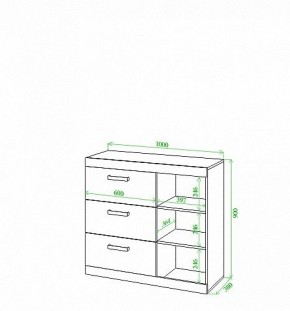 Тумба Toivo Км105 в Ялуторовске - yalutorovsk.mebel24.online | фото 2