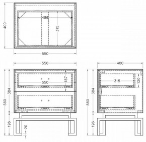 Тумбочка KFG085-NI в Ялуторовске - yalutorovsk.mebel24.online | фото 5