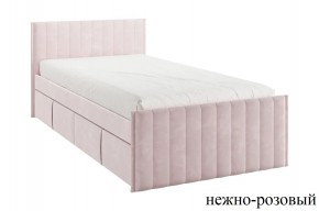 ТВИКС Кровать с ящиками 900 (нежно-розовый) в Ялуторовске - yalutorovsk.mebel24.online | фото