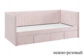 ТВИКС Кровать (софа) с ящиками 900 (нежно-розовый) в Ялуторовске - yalutorovsk.mebel24.online | фото