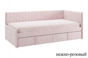 ТВИКС Кровать (тахта) с ящиками 900 (нежно-розовый) в Ялуторовске - yalutorovsk.mebel24.online | фото