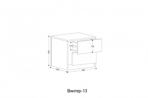 ВИНТЕР - 13 Тумба прикроватная в Ялуторовске - yalutorovsk.mebel24.online | фото 2