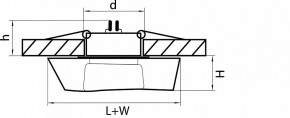 Встраиваемый светильник Lightstar Flutto 006430 в Ялуторовске - yalutorovsk.mebel24.online | фото 3